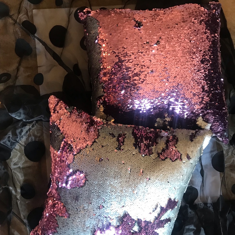 Sequin Throw Pillows (2)